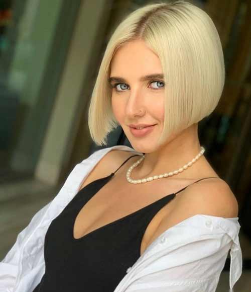 Carré léger court sans frange