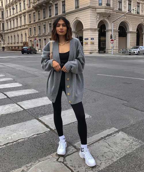 Cardigan avec leggings