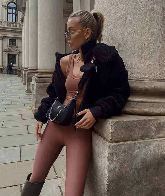 Leggings 2021-2022: que porter, des images à la mode photo