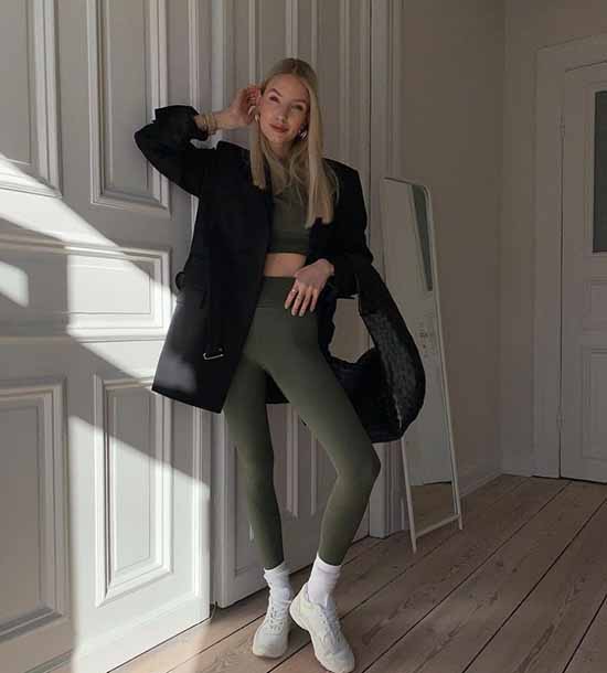 Leggings 2021-2022: que porter, des images à la mode photo