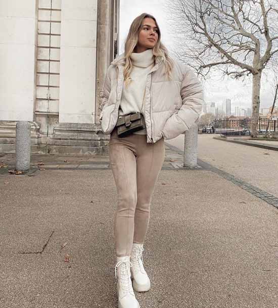 Leggings 2021-2022: que porter, des images à la mode photo