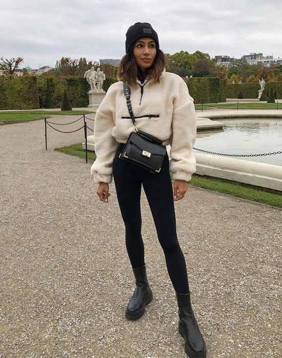 Leggings 2021-2022: que porter, des images à la mode photo