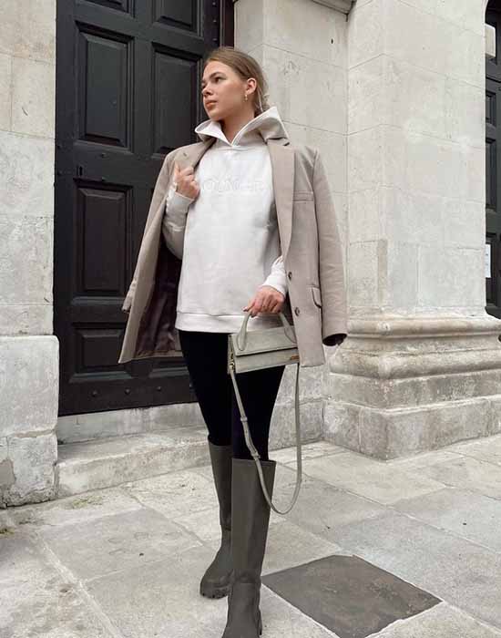 Leggings 2021-2022: que porter, des images à la mode photo