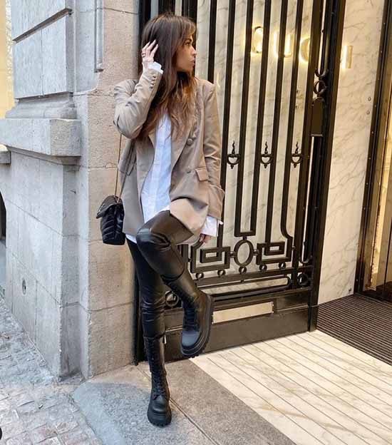 Leggings 2021-2022: que porter, des images à la mode photo