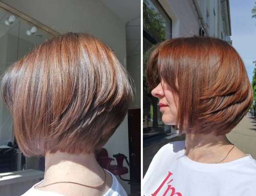 Bob Kare avec une frange 2021: photos de coupes de cheveux à la mode, tendances