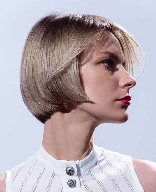 Bob sur de fins cheveux blonds