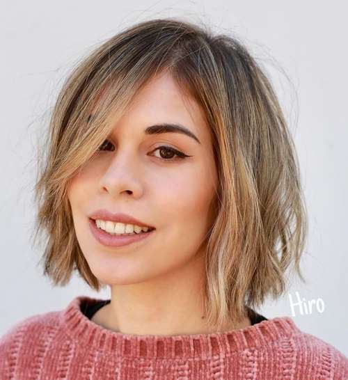 Bob Kare avec une frange 2021: photos de coupes de cheveux à la mode, tendances
