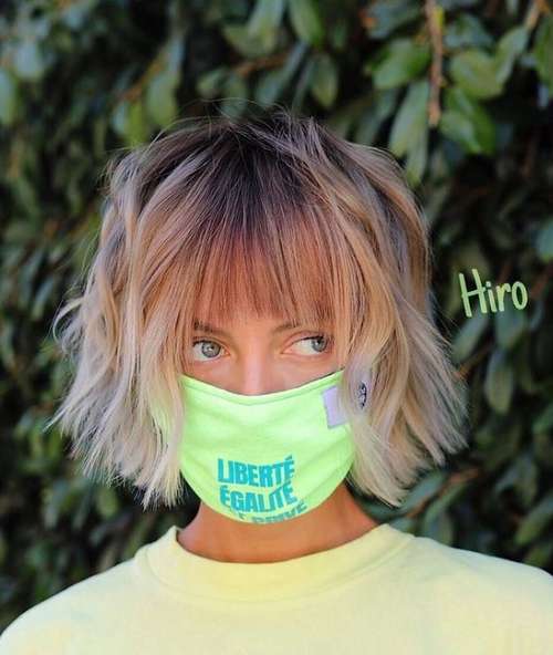 Bob Kare avec une frange 2021: photos de coupes de cheveux à la mode, tendances