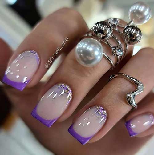 Veste lilas foncé à paillettes