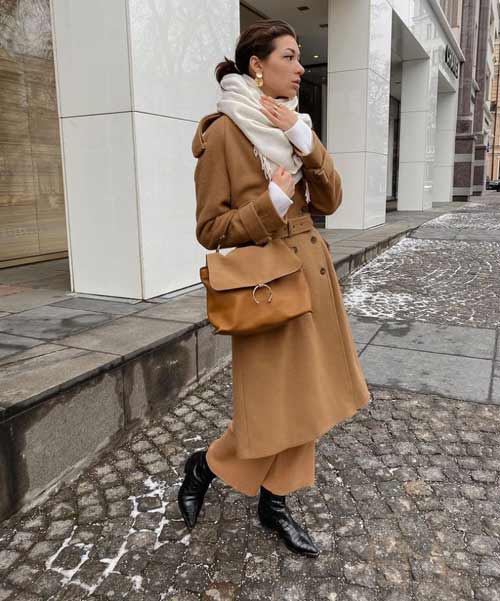 Pantalon large à la cheville