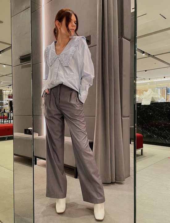 Pantalon large 2021: que porter, photos, idées de looks