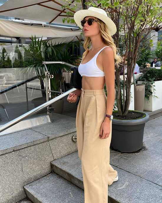 Pantalon large 2021: que porter, photos, idées de looks