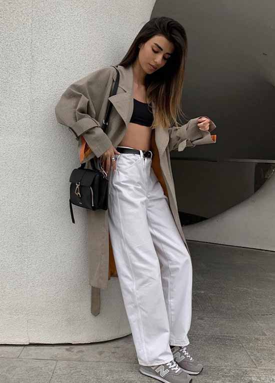 Pantalon large 2021: que porter, photos, idées de looks