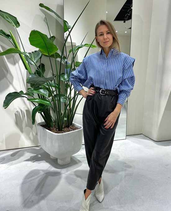 Pantalon large 2021: que porter, photos, idées de looks