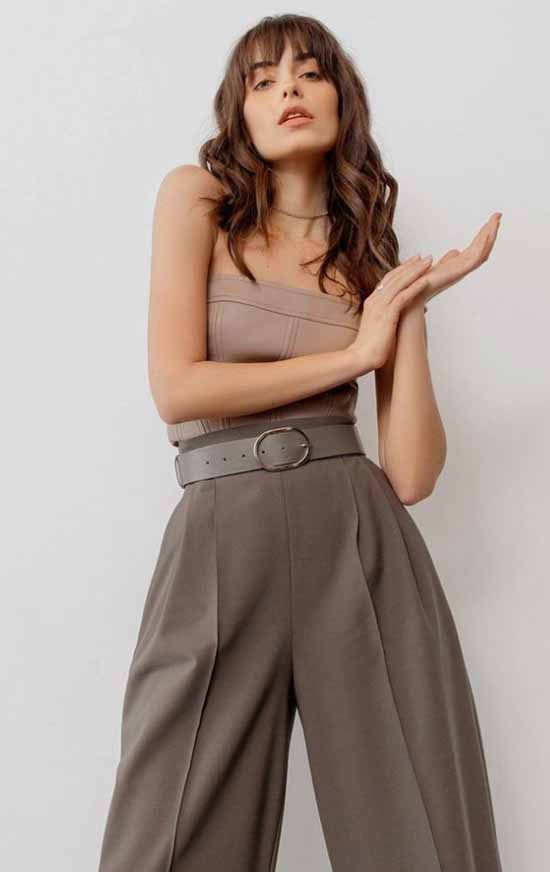 Pantalon large 2021: que porter, photos, idées de looks