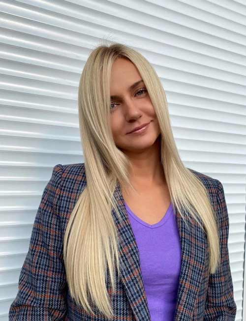 Coupe de cheveux à la mode pour femmes cheveux longs