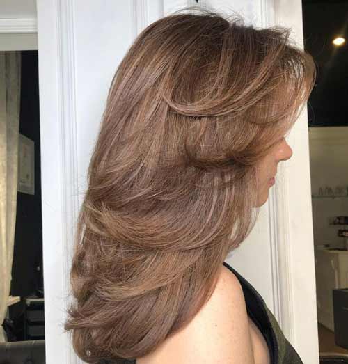 Coupe de cheveux en cascade