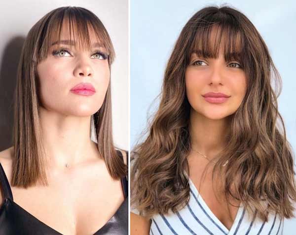 Tendance de la frange repoussée 2021