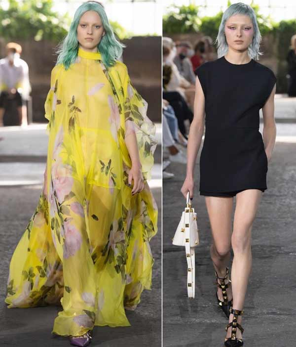 Tendance des cheveux colorés