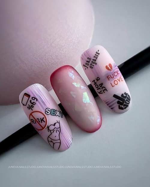 Dessins de jeunesse sur les ongles