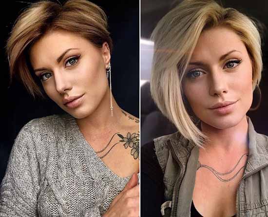 Une coupe de cheveux "Moscovite": photo pour cheveux courts et moyens
