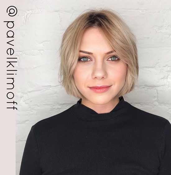 Coupe de cheveux Bob avec rideau de frange