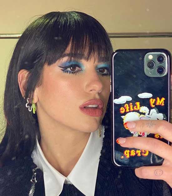 Frange de mode déchirée