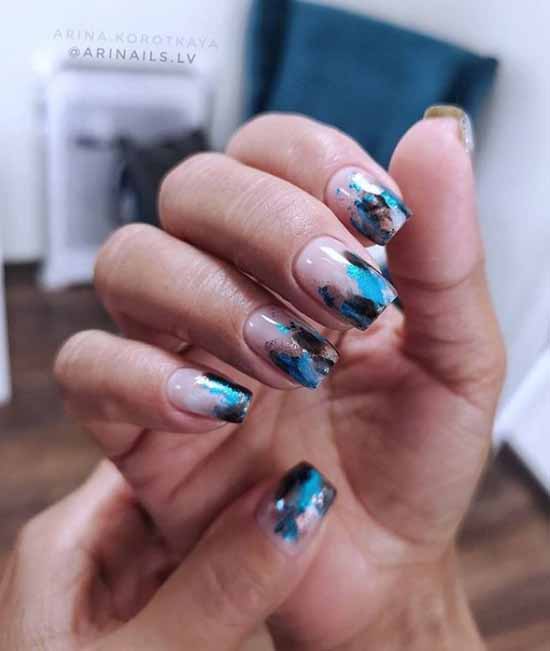 Manucure nue avec du papier d'aluminium 2021: photos, actualités