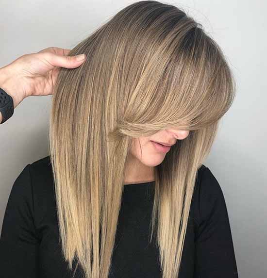 Longue frange 2021: quelles coupes de cheveux porter une longue frange, photo