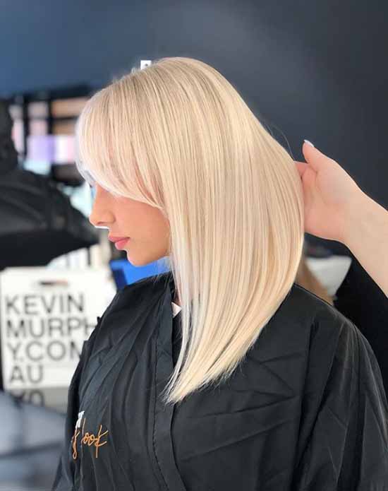 Longue frange 2021: quelles coupes de cheveux porter une longue frange, photo