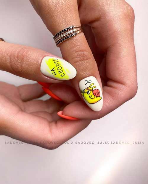 Conception d'été avec lettrage