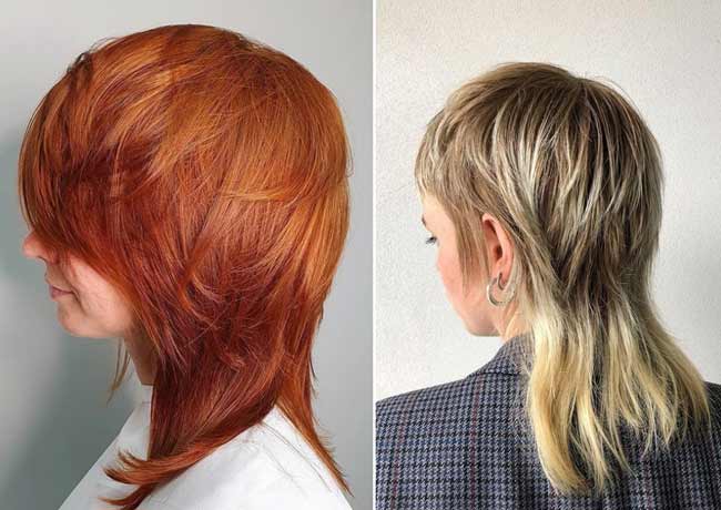 Coupe de cheveux de mulet à l'épaule