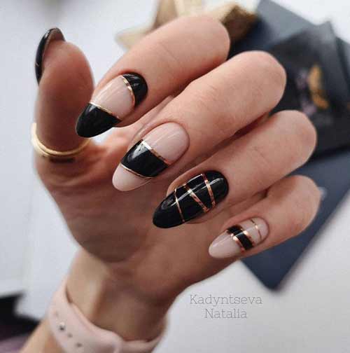 Manucure de l'espace négatif