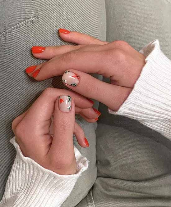 Manucure "espace négatif" ou espace négatif 2021: photo