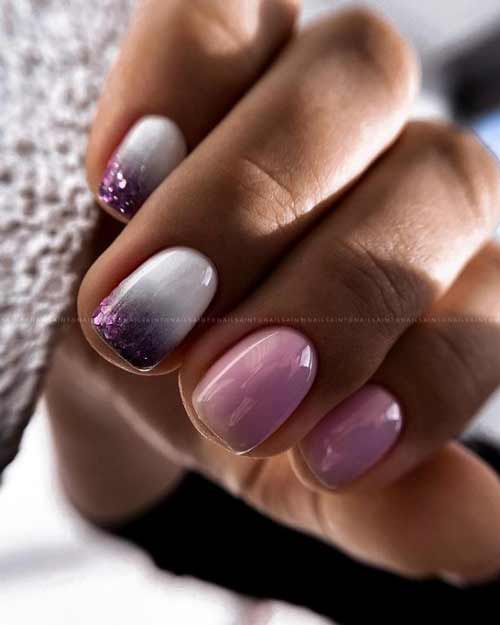 Printemps de manucure rose à la mode