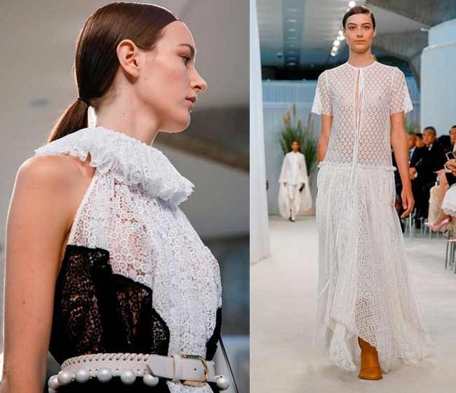 Robes en dentelle à la mode photo