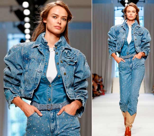 Mode 2020 pour le denim bleu 