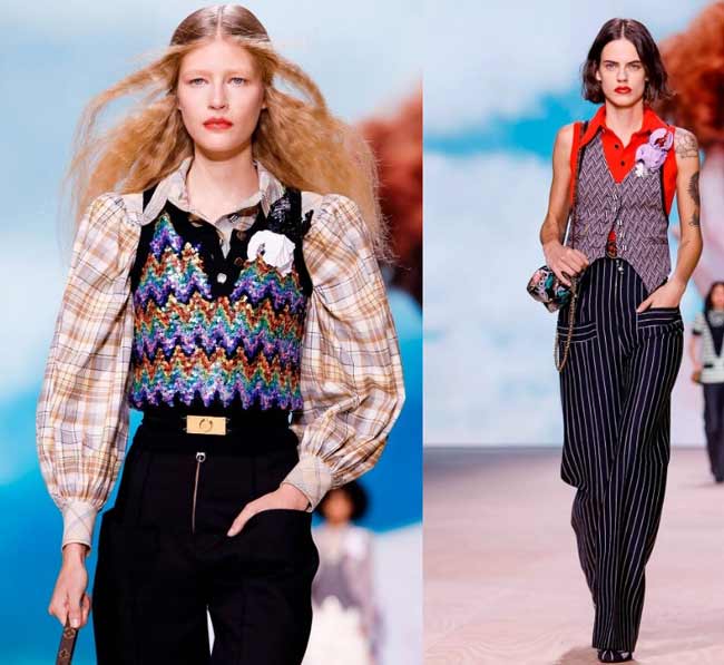 Gilets à la mode avec des paillettes