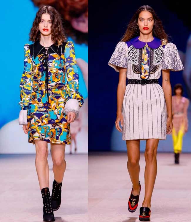 Colliers d'accent tendance printemps-été sur les vêtements