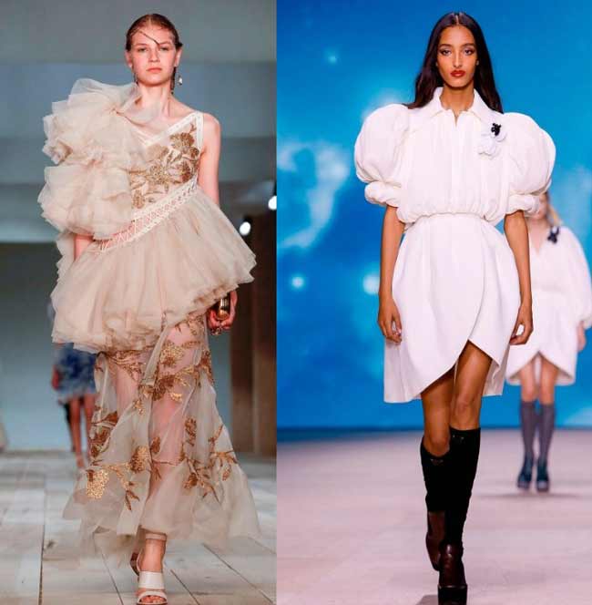 Tendance 2020 pour les manches volumineuses, les robes bouffantes et les jupes 2-