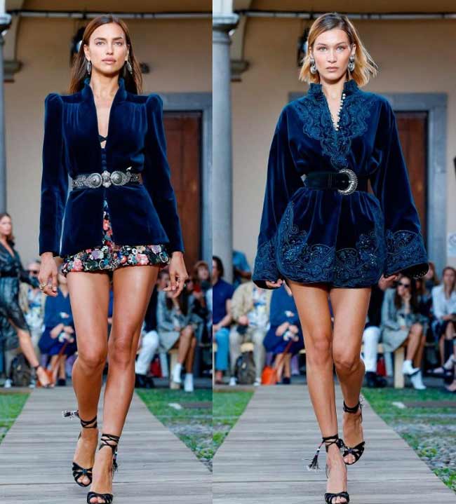 Velours bleu - Mode 2020