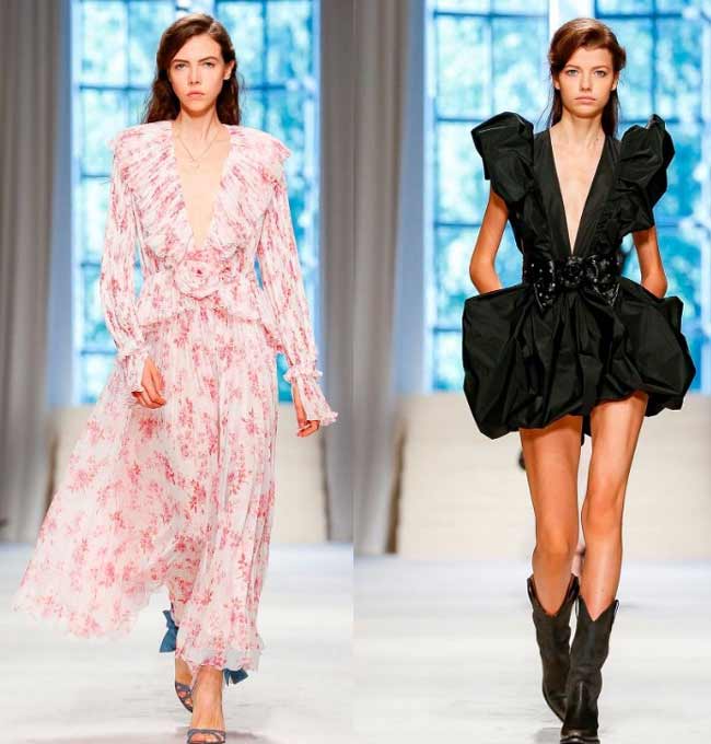 Décollets profonds sur les robes mode 2020