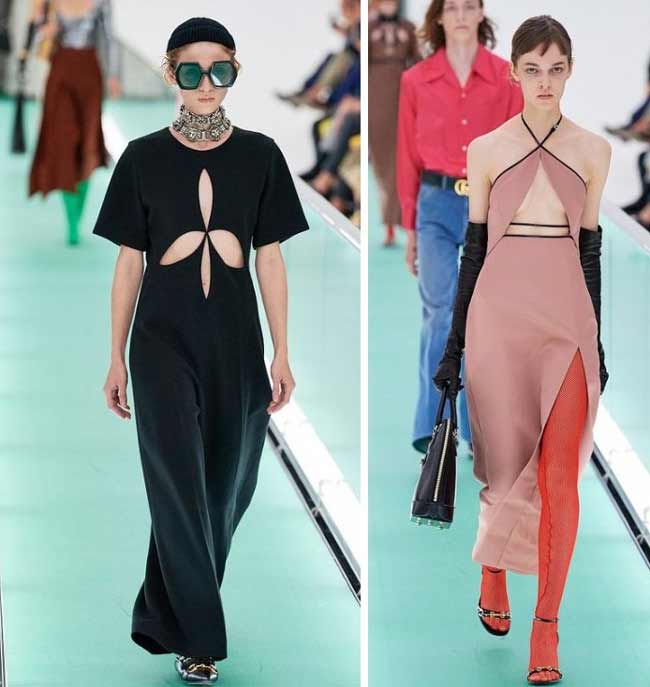 Gucci, découpes entaillées