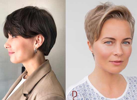 Pixie avec une frange photo