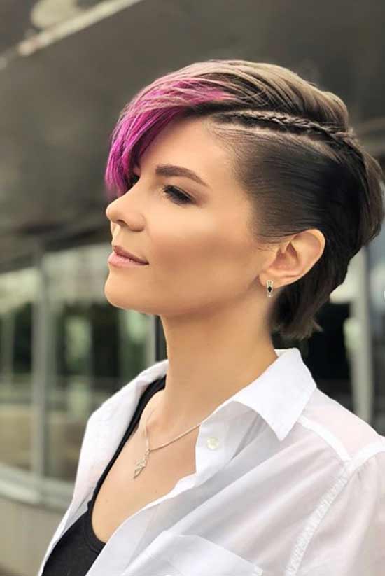 Coupe de cheveux courte asymétrique