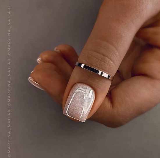 Oeil de chat manucure légère