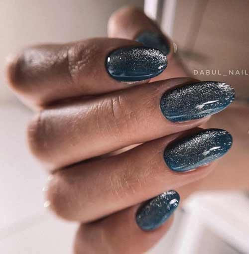 Conception d'ongles de nouvel an de chat en cristal