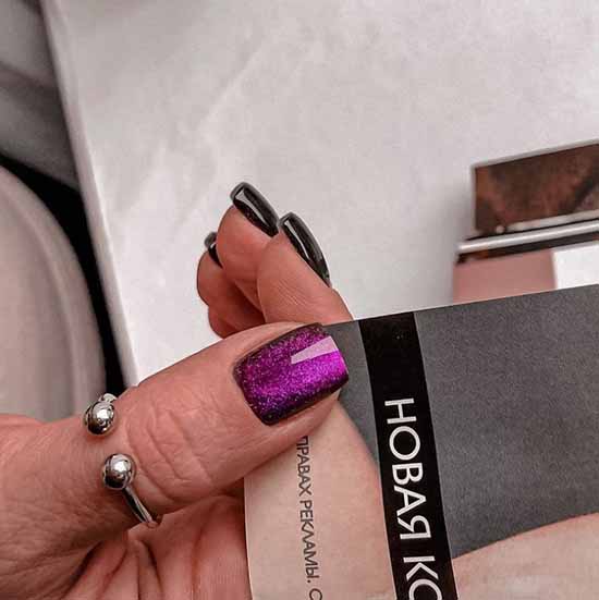 Manucure "oeil de chat" with design 2021: photos, actualités