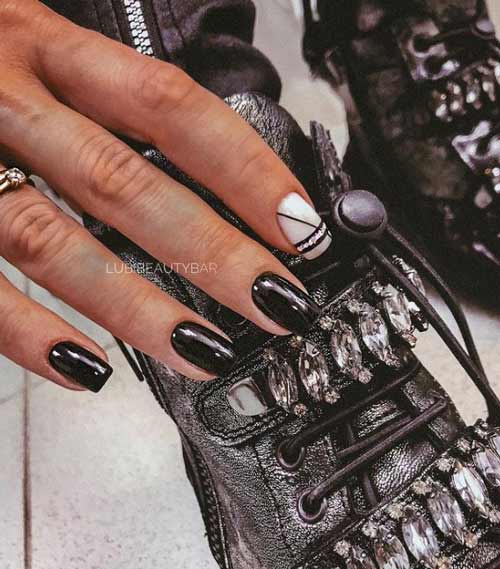 Noir et blanc avec géométrie