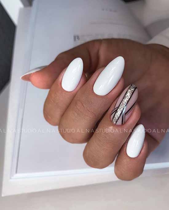 Manucure noir et blanc 2021: photo, top design des ongles